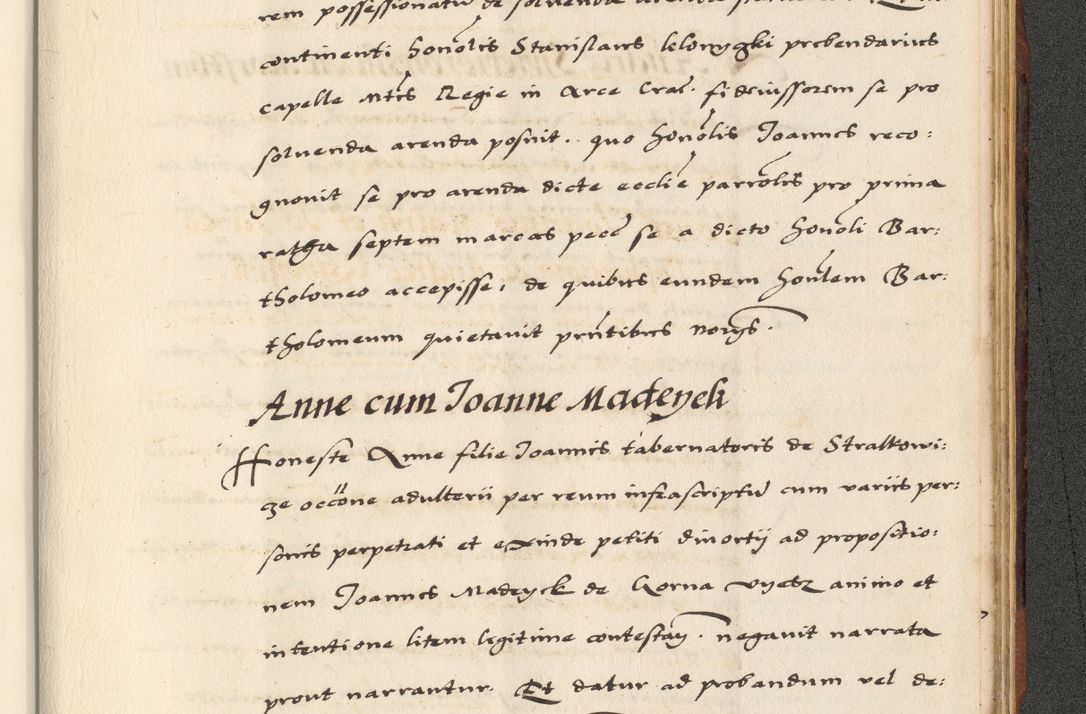Zdjęcie nr 889 dla obiektu archiwalnego: [A]cta actorum causarum, sententiarum tam diffinitivarum quam interloquutoriarum, obligationum, constitutionum et contractuum coram reverendo patre domino Petro Porembski preposito Osvieczimensi, canonico et officiali generali Cracoviensi de anno Domini millesimo quingentesimo quinguagesimo primo, cuius indictio est nona, pontificatus sanctissimi in Christo patris et domini nostri domini Juliii divina providencia pape tercii, anno secundo, a die et mense infrascriptis feliciter continiantur