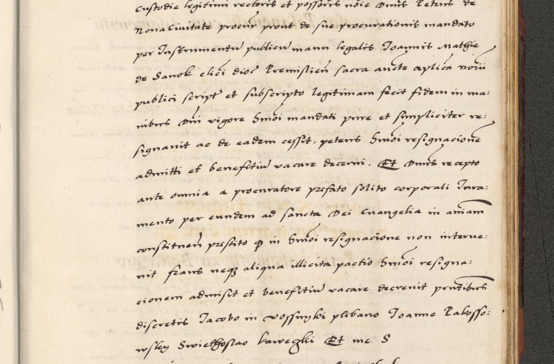 Zdjęcie nr 885 dla obiektu archiwalnego: [A]cta actorum causarum, sententiarum tam diffinitivarum quam interloquutoriarum, obligationum, constitutionum et contractuum coram reverendo patre domino Petro Porembski preposito Osvieczimensi, canonico et officiali generali Cracoviensi de anno Domini millesimo quingentesimo quinguagesimo primo, cuius indictio est nona, pontificatus sanctissimi in Christo patris et domini nostri domini Juliii divina providencia pape tercii, anno secundo, a die et mense infrascriptis feliciter continiantur