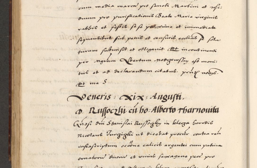 Zdjęcie nr 880 dla obiektu archiwalnego: [A]cta actorum causarum, sententiarum tam diffinitivarum quam interloquutoriarum, obligationum, constitutionum et contractuum coram reverendo patre domino Petro Porembski preposito Osvieczimensi, canonico et officiali generali Cracoviensi de anno Domini millesimo quingentesimo quinguagesimo primo, cuius indictio est nona, pontificatus sanctissimi in Christo patris et domini nostri domini Juliii divina providencia pape tercii, anno secundo, a die et mense infrascriptis feliciter continiantur