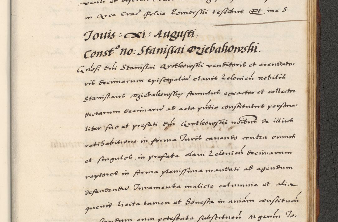 Zdjęcie nr 879 dla obiektu archiwalnego: [A]cta actorum causarum, sententiarum tam diffinitivarum quam interloquutoriarum, obligationum, constitutionum et contractuum coram reverendo patre domino Petro Porembski preposito Osvieczimensi, canonico et officiali generali Cracoviensi de anno Domini millesimo quingentesimo quinguagesimo primo, cuius indictio est nona, pontificatus sanctissimi in Christo patris et domini nostri domini Juliii divina providencia pape tercii, anno secundo, a die et mense infrascriptis feliciter continiantur
