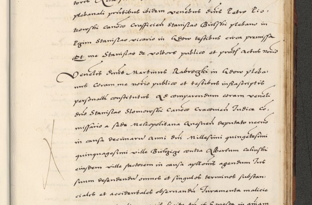 Zdjęcie nr 875 dla obiektu archiwalnego: [A]cta actorum causarum, sententiarum tam diffinitivarum quam interloquutoriarum, obligationum, constitutionum et contractuum coram reverendo patre domino Petro Porembski preposito Osvieczimensi, canonico et officiali generali Cracoviensi de anno Domini millesimo quingentesimo quinguagesimo primo, cuius indictio est nona, pontificatus sanctissimi in Christo patris et domini nostri domini Juliii divina providencia pape tercii, anno secundo, a die et mense infrascriptis feliciter continiantur