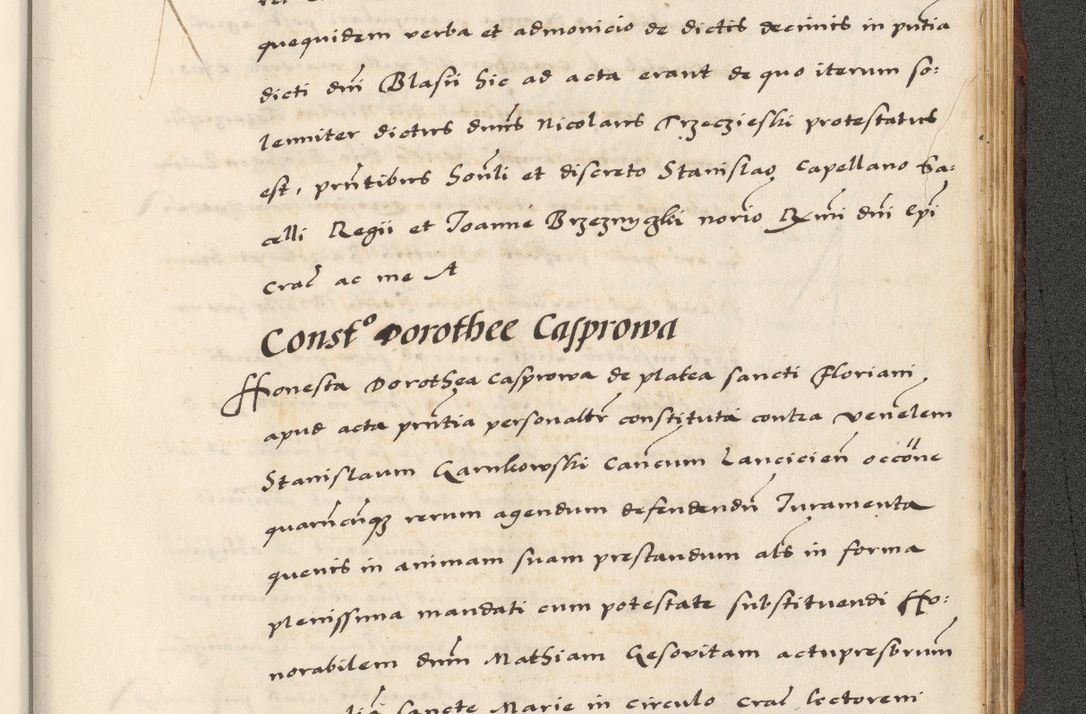 Zdjęcie nr 871 dla obiektu archiwalnego: [A]cta actorum causarum, sententiarum tam diffinitivarum quam interloquutoriarum, obligationum, constitutionum et contractuum coram reverendo patre domino Petro Porembski preposito Osvieczimensi, canonico et officiali generali Cracoviensi de anno Domini millesimo quingentesimo quinguagesimo primo, cuius indictio est nona, pontificatus sanctissimi in Christo patris et domini nostri domini Juliii divina providencia pape tercii, anno secundo, a die et mense infrascriptis feliciter continiantur