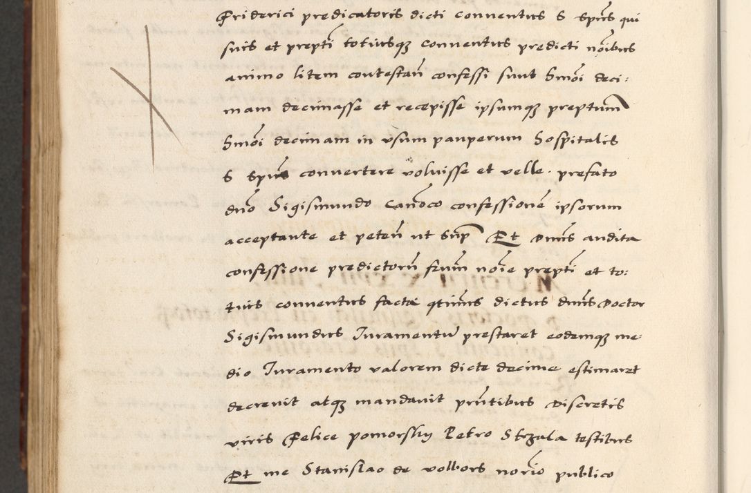 Zdjęcie nr 870 dla obiektu archiwalnego: [A]cta actorum causarum, sententiarum tam diffinitivarum quam interloquutoriarum, obligationum, constitutionum et contractuum coram reverendo patre domino Petro Porembski preposito Osvieczimensi, canonico et officiali generali Cracoviensi de anno Domini millesimo quingentesimo quinguagesimo primo, cuius indictio est nona, pontificatus sanctissimi in Christo patris et domini nostri domini Juliii divina providencia pape tercii, anno secundo, a die et mense infrascriptis feliciter continiantur