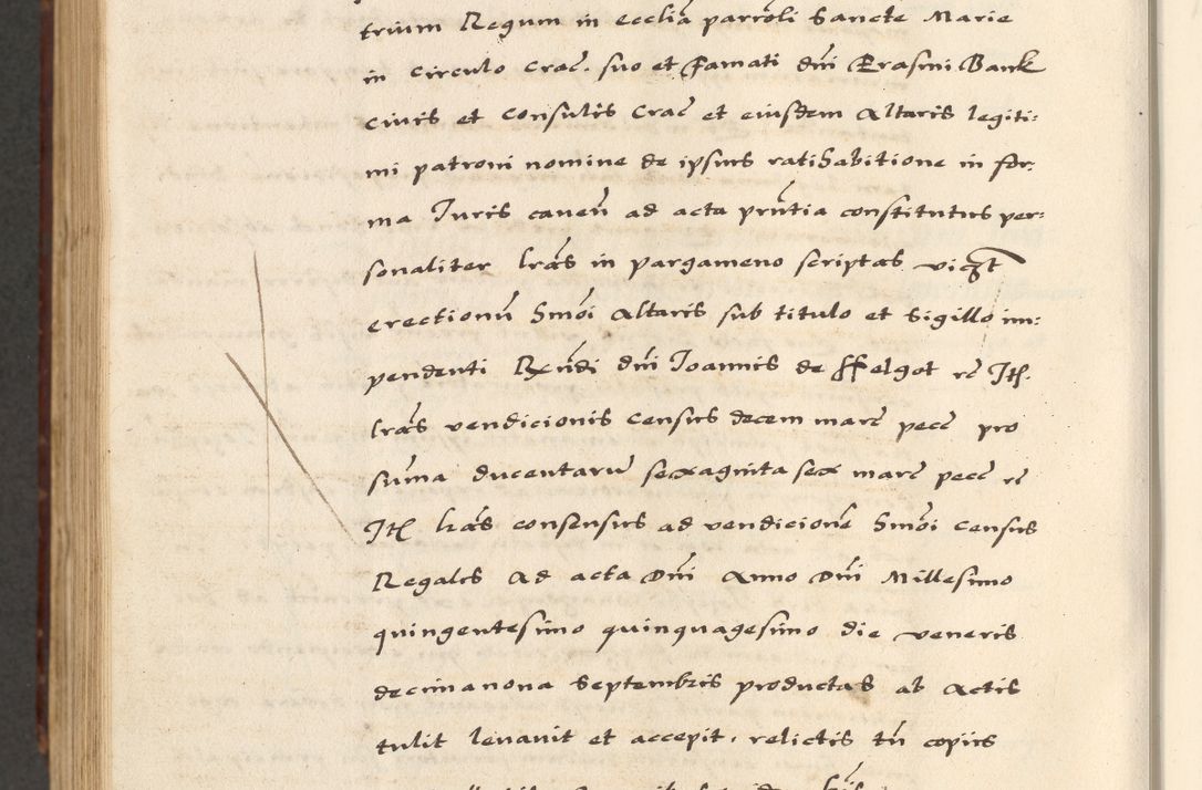 Zdjęcie nr 860 dla obiektu archiwalnego: [A]cta actorum causarum, sententiarum tam diffinitivarum quam interloquutoriarum, obligationum, constitutionum et contractuum coram reverendo patre domino Petro Porembski preposito Osvieczimensi, canonico et officiali generali Cracoviensi de anno Domini millesimo quingentesimo quinguagesimo primo, cuius indictio est nona, pontificatus sanctissimi in Christo patris et domini nostri domini Juliii divina providencia pape tercii, anno secundo, a die et mense infrascriptis feliciter continiantur
