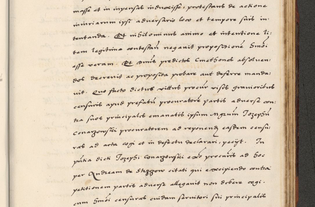 Zdjęcie nr 859 dla obiektu archiwalnego: [A]cta actorum causarum, sententiarum tam diffinitivarum quam interloquutoriarum, obligationum, constitutionum et contractuum coram reverendo patre domino Petro Porembski preposito Osvieczimensi, canonico et officiali generali Cracoviensi de anno Domini millesimo quingentesimo quinguagesimo primo, cuius indictio est nona, pontificatus sanctissimi in Christo patris et domini nostri domini Juliii divina providencia pape tercii, anno secundo, a die et mense infrascriptis feliciter continiantur