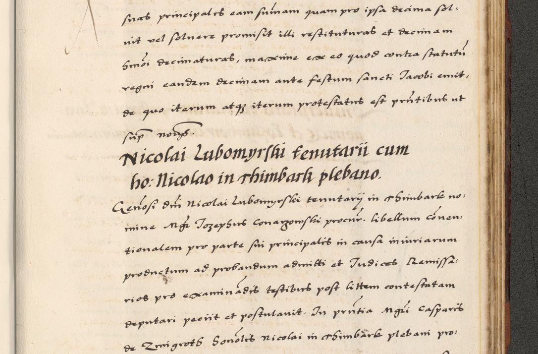 Zdjęcie nr 857 dla obiektu archiwalnego: [A]cta actorum causarum, sententiarum tam diffinitivarum quam interloquutoriarum, obligationum, constitutionum et contractuum coram reverendo patre domino Petro Porembski preposito Osvieczimensi, canonico et officiali generali Cracoviensi de anno Domini millesimo quingentesimo quinguagesimo primo, cuius indictio est nona, pontificatus sanctissimi in Christo patris et domini nostri domini Juliii divina providencia pape tercii, anno secundo, a die et mense infrascriptis feliciter continiantur