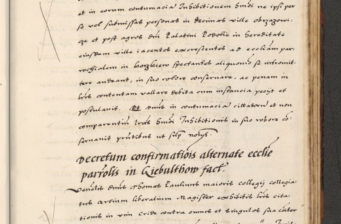 Zdjęcie nr 855 dla obiektu archiwalnego: [A]cta actorum causarum, sententiarum tam diffinitivarum quam interloquutoriarum, obligationum, constitutionum et contractuum coram reverendo patre domino Petro Porembski preposito Osvieczimensi, canonico et officiali generali Cracoviensi de anno Domini millesimo quingentesimo quinguagesimo primo, cuius indictio est nona, pontificatus sanctissimi in Christo patris et domini nostri domini Juliii divina providencia pape tercii, anno secundo, a die et mense infrascriptis feliciter continiantur