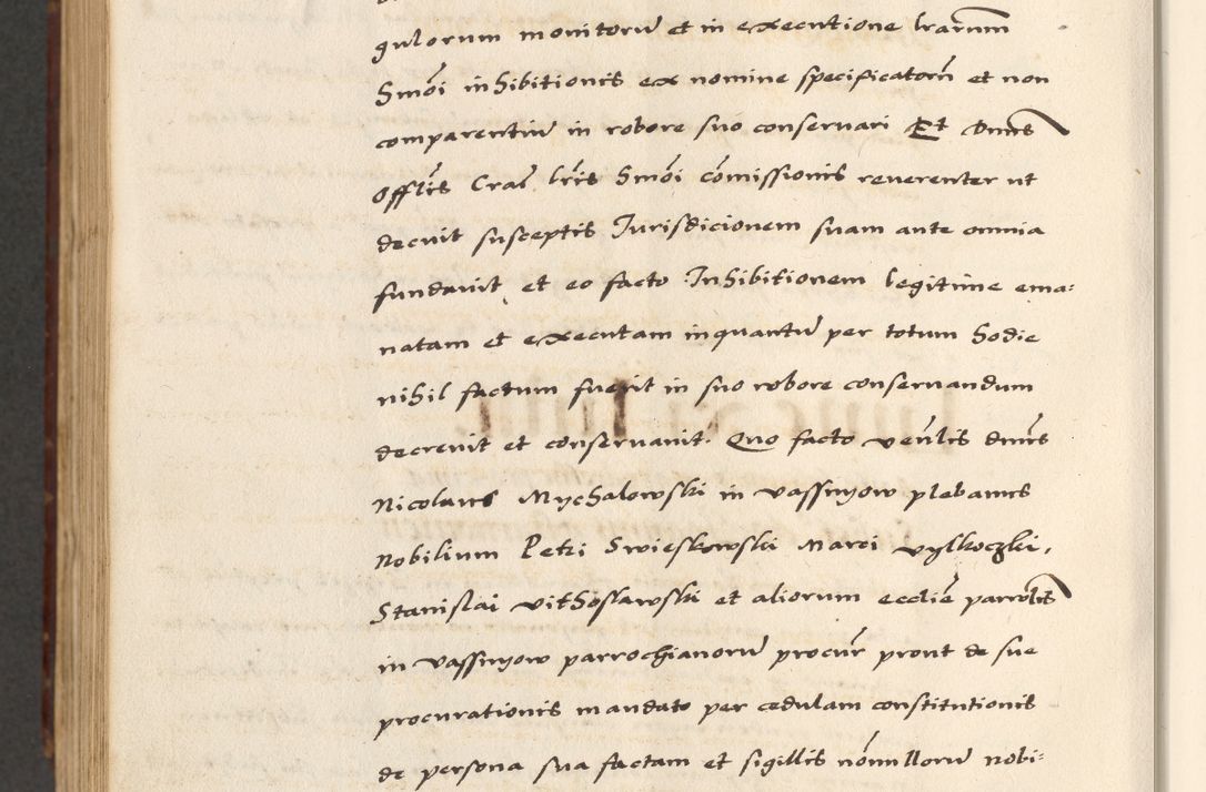 Zdjęcie nr 848 dla obiektu archiwalnego: [A]cta actorum causarum, sententiarum tam diffinitivarum quam interloquutoriarum, obligationum, constitutionum et contractuum coram reverendo patre domino Petro Porembski preposito Osvieczimensi, canonico et officiali generali Cracoviensi de anno Domini millesimo quingentesimo quinguagesimo primo, cuius indictio est nona, pontificatus sanctissimi in Christo patris et domini nostri domini Juliii divina providencia pape tercii, anno secundo, a die et mense infrascriptis feliciter continiantur