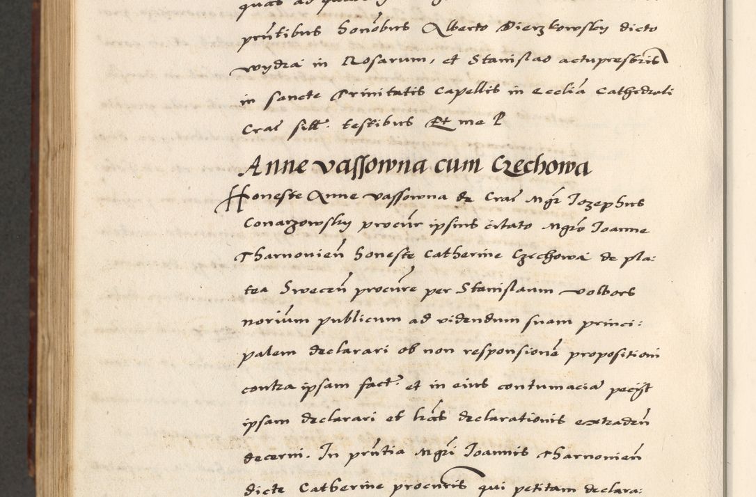 Zdjęcie nr 840 dla obiektu archiwalnego: [A]cta actorum causarum, sententiarum tam diffinitivarum quam interloquutoriarum, obligationum, constitutionum et contractuum coram reverendo patre domino Petro Porembski preposito Osvieczimensi, canonico et officiali generali Cracoviensi de anno Domini millesimo quingentesimo quinguagesimo primo, cuius indictio est nona, pontificatus sanctissimi in Christo patris et domini nostri domini Juliii divina providencia pape tercii, anno secundo, a die et mense infrascriptis feliciter continiantur