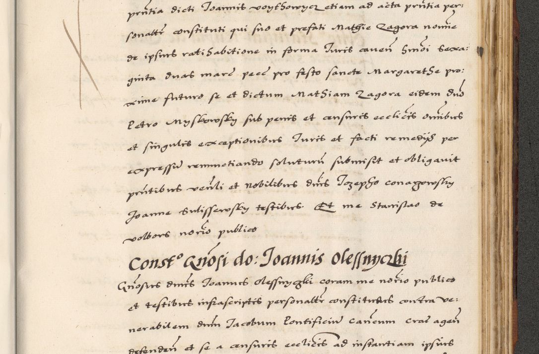 Zdjęcie nr 827 dla obiektu archiwalnego: [A]cta actorum causarum, sententiarum tam diffinitivarum quam interloquutoriarum, obligationum, constitutionum et contractuum coram reverendo patre domino Petro Porembski preposito Osvieczimensi, canonico et officiali generali Cracoviensi de anno Domini millesimo quingentesimo quinguagesimo primo, cuius indictio est nona, pontificatus sanctissimi in Christo patris et domini nostri domini Juliii divina providencia pape tercii, anno secundo, a die et mense infrascriptis feliciter continiantur