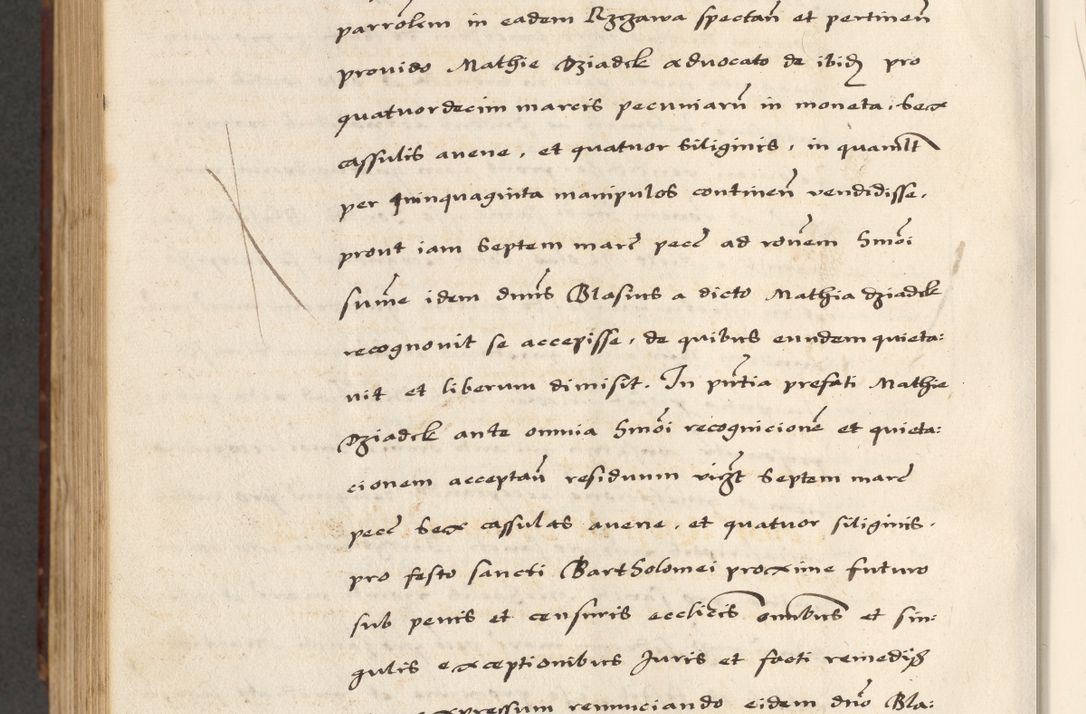 Zdjęcie nr 826 dla obiektu archiwalnego: [A]cta actorum causarum, sententiarum tam diffinitivarum quam interloquutoriarum, obligationum, constitutionum et contractuum coram reverendo patre domino Petro Porembski preposito Osvieczimensi, canonico et officiali generali Cracoviensi de anno Domini millesimo quingentesimo quinguagesimo primo, cuius indictio est nona, pontificatus sanctissimi in Christo patris et domini nostri domini Juliii divina providencia pape tercii, anno secundo, a die et mense infrascriptis feliciter continiantur