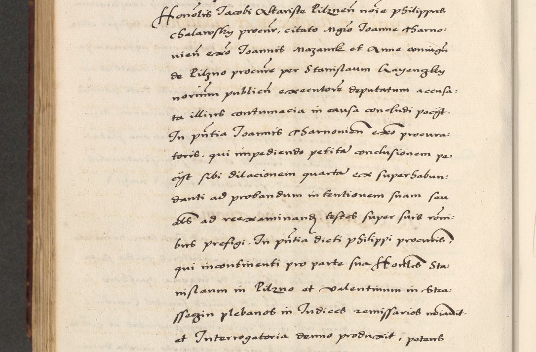 Zdjęcie nr 822 dla obiektu archiwalnego: [A]cta actorum causarum, sententiarum tam diffinitivarum quam interloquutoriarum, obligationum, constitutionum et contractuum coram reverendo patre domino Petro Porembski preposito Osvieczimensi, canonico et officiali generali Cracoviensi de anno Domini millesimo quingentesimo quinguagesimo primo, cuius indictio est nona, pontificatus sanctissimi in Christo patris et domini nostri domini Juliii divina providencia pape tercii, anno secundo, a die et mense infrascriptis feliciter continiantur