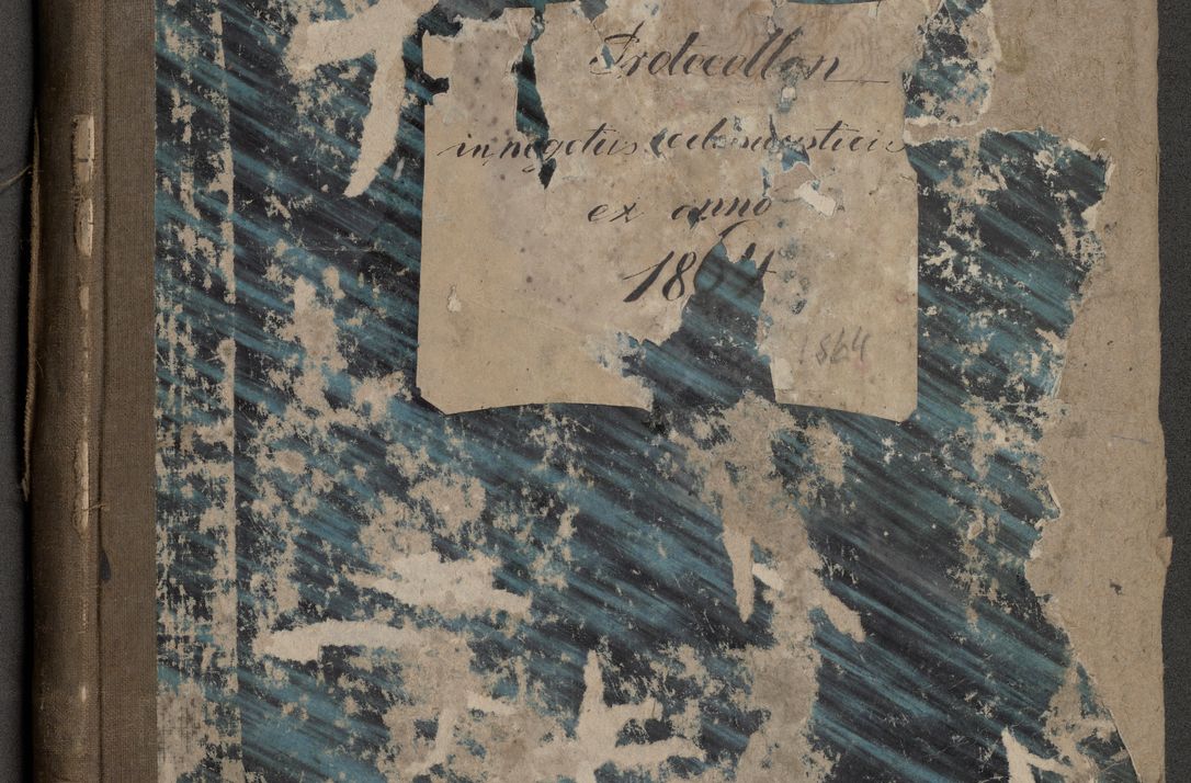 Zdjęcie nr 1 dla obiektu archiwalnego: Protocollon exhibitorum in Ecclesiasticis ex anno 1864