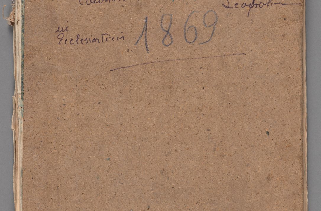 Zdjęcie nr 1 dla obiektu archiwalnego: Protocollon exhibitorum in Ecclesiasticis ex anno 1869