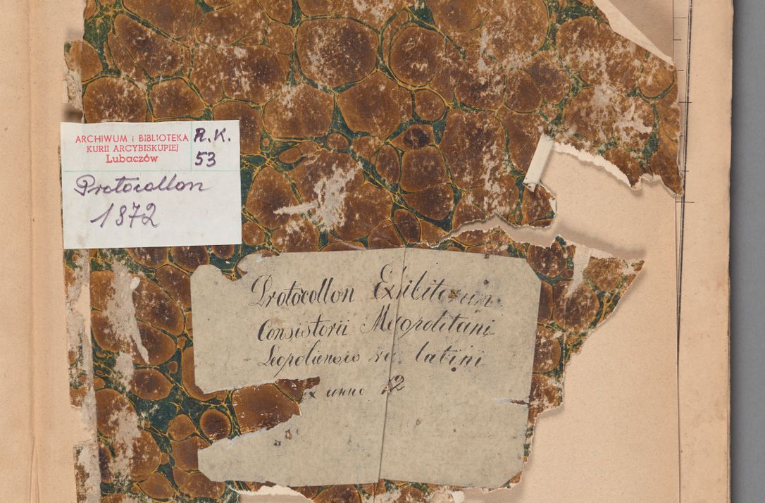 Zdjęcie nr 3 dla obiektu archiwalnego: Protocollon exhibitorum in Ecclesiasticis ex anno 1872