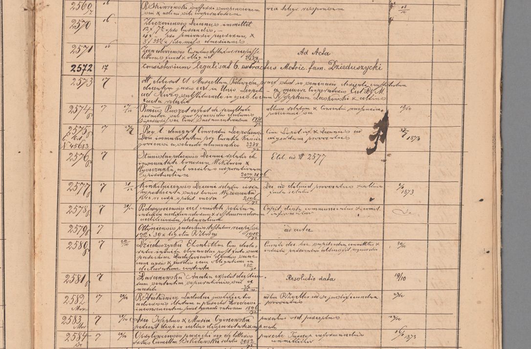 Zdjęcie nr 105 dla obiektu archiwalnego: Protocollon exhibitorum in Ecclesiasticis ex anno 1872