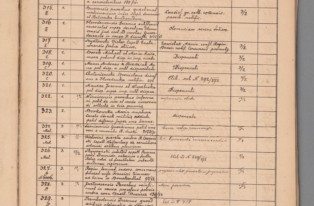 Zdjęcie nr 21 dla obiektu archiwalnego: Protocollon exhibitorum in Ecclesiasticis ex anno 1872