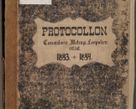 Zdjęcie nr 1 dla obiektu archiwalnego: Protocollon exhibitorum in Ecclesiasticis ex anno 1883-1884