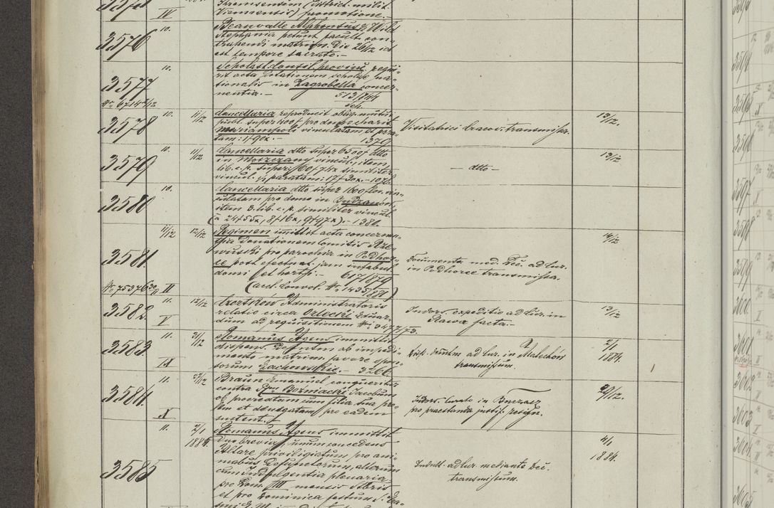 Zdjęcie nr 204 dla obiektu archiwalnego: Protocollon exhibitorum in Ecclesiasticis ex anno 1883-1884