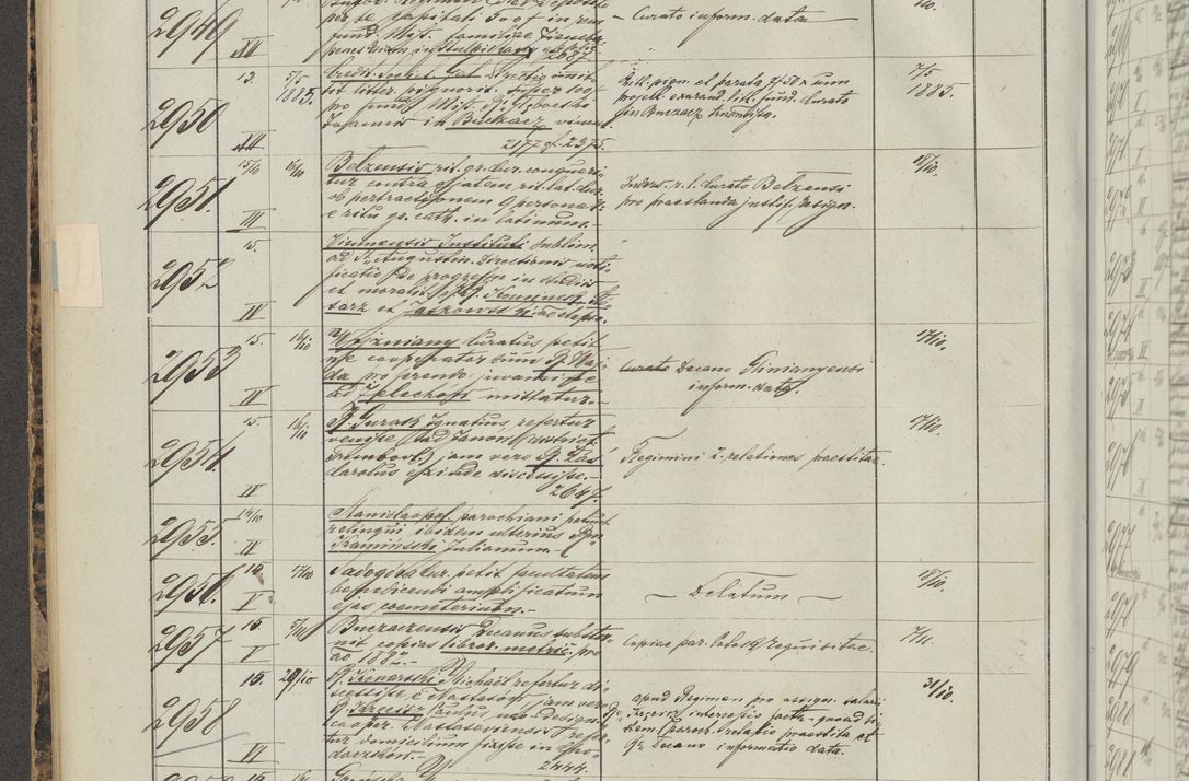 Zdjęcie nr 170 dla obiektu archiwalnego: Protocollon exhibitorum in Ecclesiasticis ex anno 1883-1884