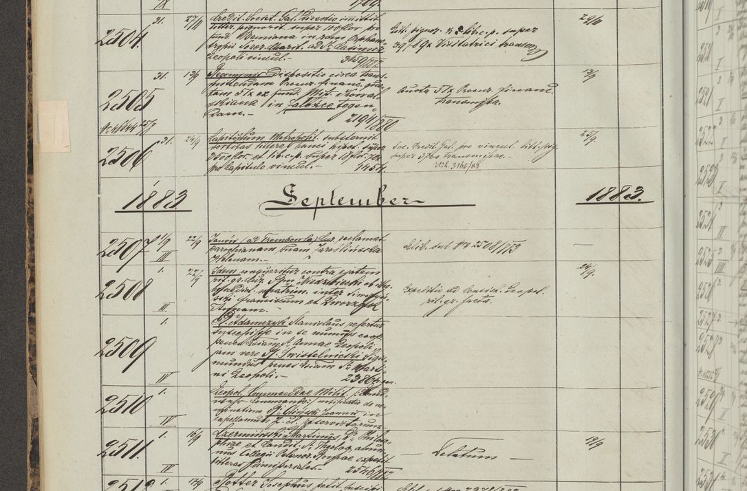 Zdjęcie nr 146 dla obiektu archiwalnego: Protocollon exhibitorum in Ecclesiasticis ex anno 1883-1884