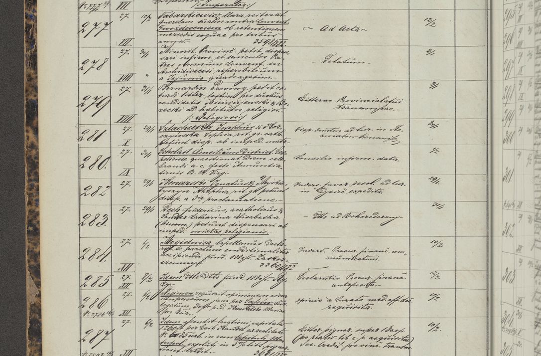 Zdjęcie nr 24 dla obiektu archiwalnego: Protocollon exhibitorum in Ecclesiasticis ex anno 1883-1884