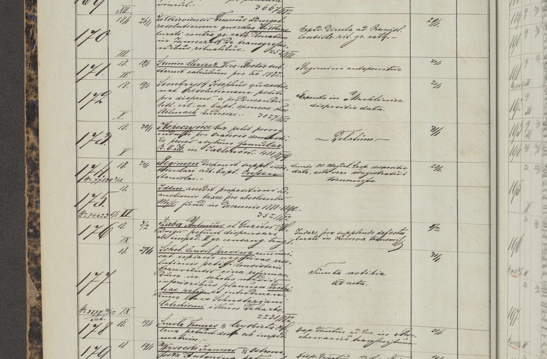 Zdjęcie nr 18 dla obiektu archiwalnego: Protocollon exhibitorum in Ecclesiasticis ex anno 1883-1884