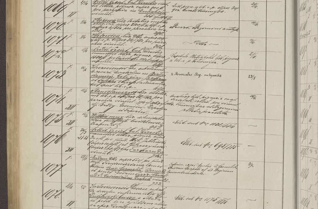 Zdjęcie nr 274 dla obiektu archiwalnego: Protocollon exhibitorum in Ecclesiasticis ex anno 1883-1884