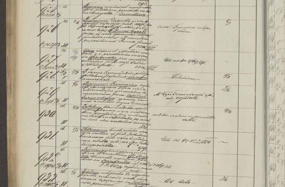 Zdjęcie nr 266 dla obiektu archiwalnego: Protocollon exhibitorum in Ecclesiasticis ex anno 1883-1884