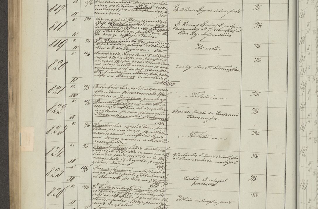 Zdjęcie nr 260 dla obiektu archiwalnego: Protocollon exhibitorum in Ecclesiasticis ex anno 1883-1884