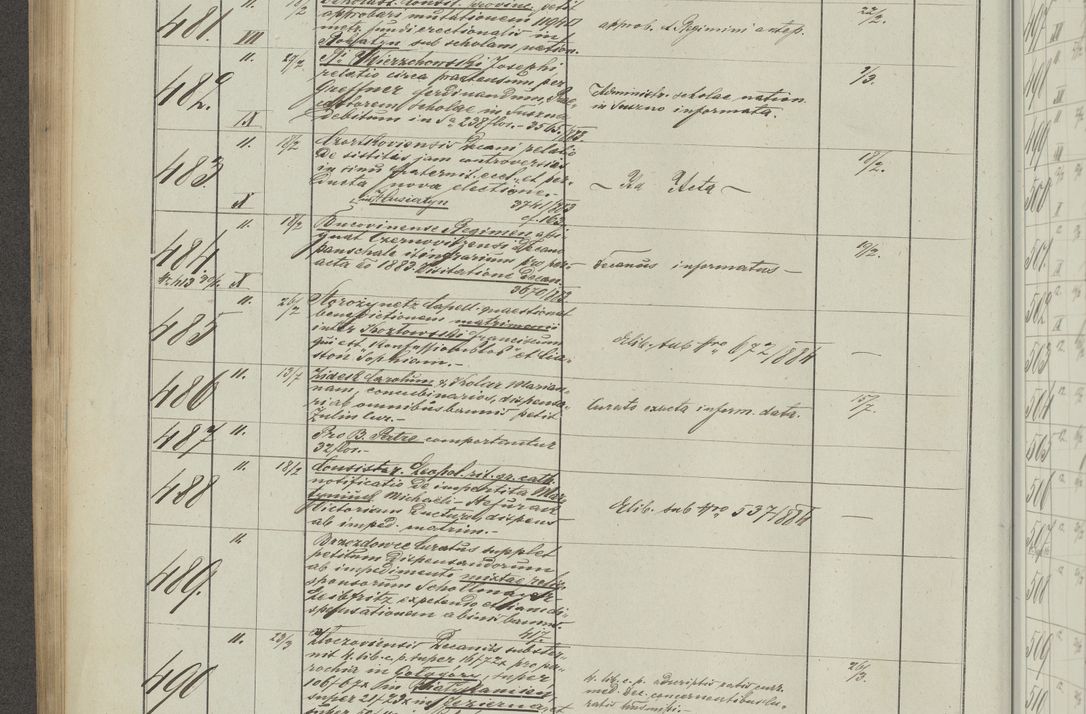 Zdjęcie nr 242 dla obiektu archiwalnego: Protocollon exhibitorum in Ecclesiasticis ex anno 1883-1884