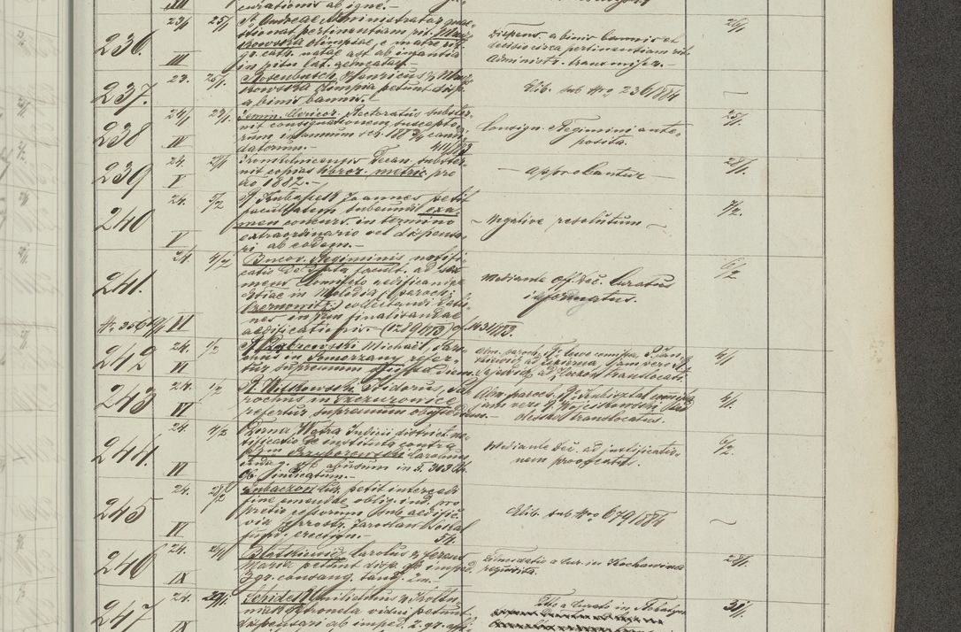 Zdjęcie nr 229 dla obiektu archiwalnego: Protocollon exhibitorum in Ecclesiasticis ex anno 1883-1884