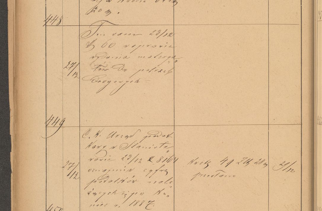 Zdjęcie nr 122 dla obiektu archiwalnego: Protokół czynności na rok 1887. Zarząd główny dóbr stoł. Arcybiskupstwa Lwowskiego o.ł.