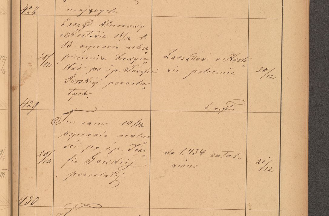 Zdjęcie nr 117 dla obiektu archiwalnego: Protokół czynności na rok 1887. Zarząd główny dóbr stoł. Arcybiskupstwa Lwowskiego o.ł.
