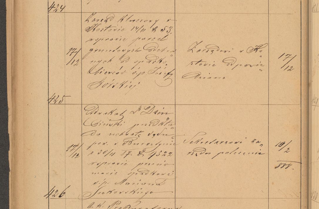 Zdjęcie nr 116 dla obiektu archiwalnego: Protokół czynności na rok 1887. Zarząd główny dóbr stoł. Arcybiskupstwa Lwowskiego o.ł.