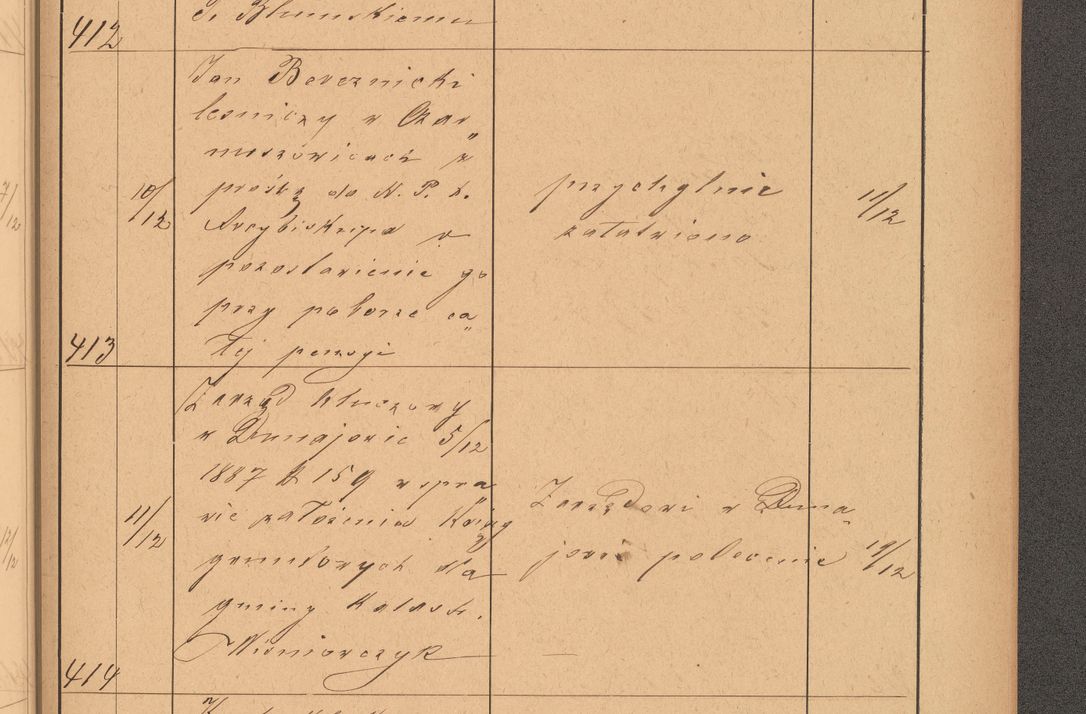 Zdjęcie nr 113 dla obiektu archiwalnego: Protokół czynności na rok 1887. Zarząd główny dóbr stoł. Arcybiskupstwa Lwowskiego o.ł.