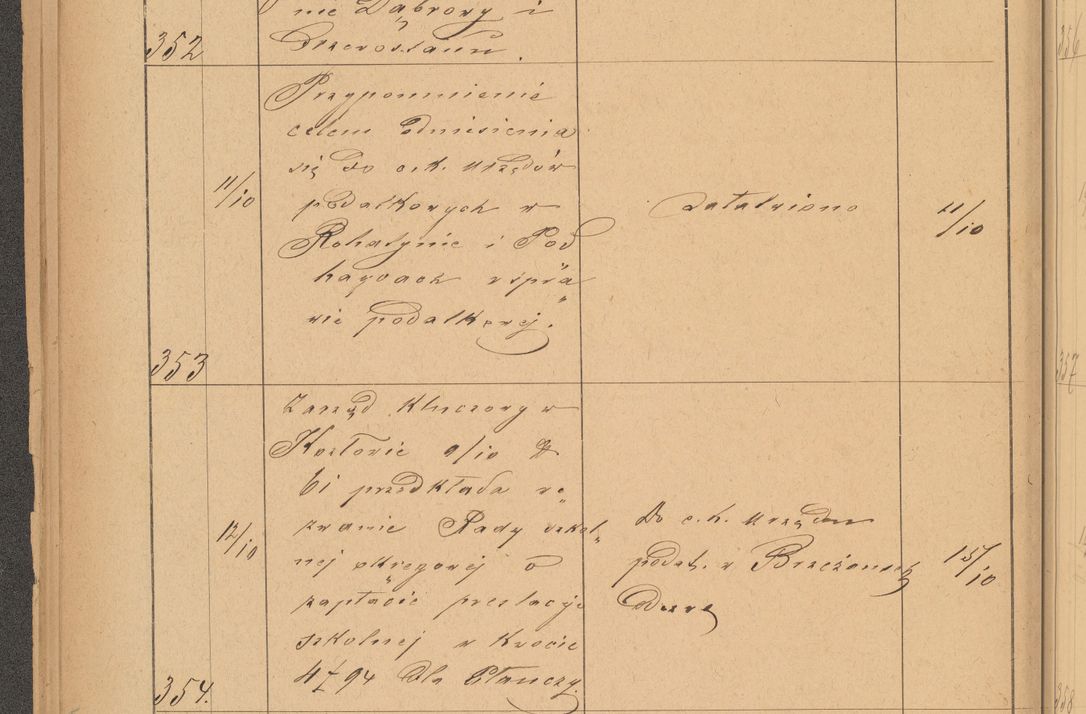 Zdjęcie nr 98 dla obiektu archiwalnego: Protokół czynności na rok 1887. Zarząd główny dóbr stoł. Arcybiskupstwa Lwowskiego o.ł.