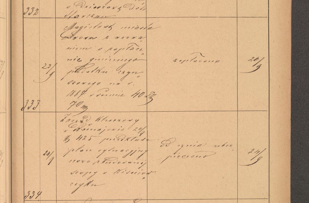 Zdjęcie nr 93 dla obiektu archiwalnego: Protokół czynności na rok 1887. Zarząd główny dóbr stoł. Arcybiskupstwa Lwowskiego o.ł.