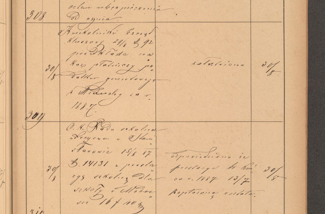 Zdjęcie nr 87 dla obiektu archiwalnego: Protokół czynności na rok 1887. Zarząd główny dóbr stoł. Arcybiskupstwa Lwowskiego o.ł.