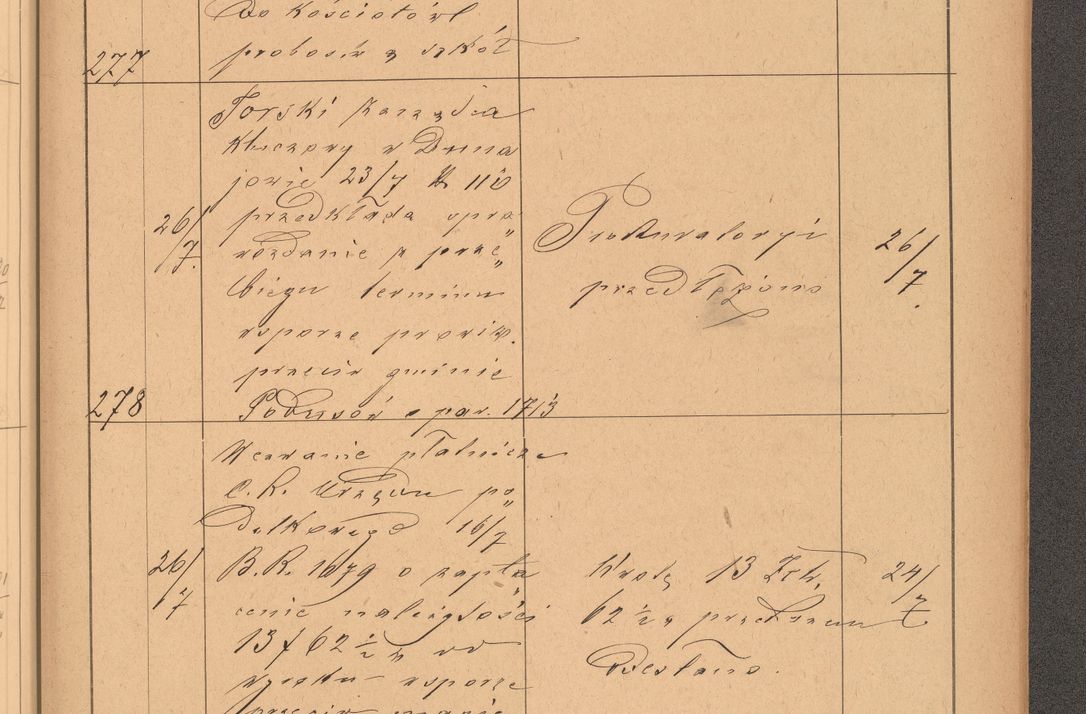 Zdjęcie nr 79 dla obiektu archiwalnego: Protokół czynności na rok 1887. Zarząd główny dóbr stoł. Arcybiskupstwa Lwowskiego o.ł.
