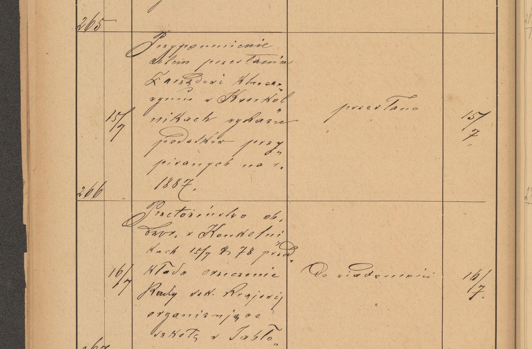 Zdjęcie nr 76 dla obiektu archiwalnego: Protokół czynności na rok 1887. Zarząd główny dóbr stoł. Arcybiskupstwa Lwowskiego o.ł.