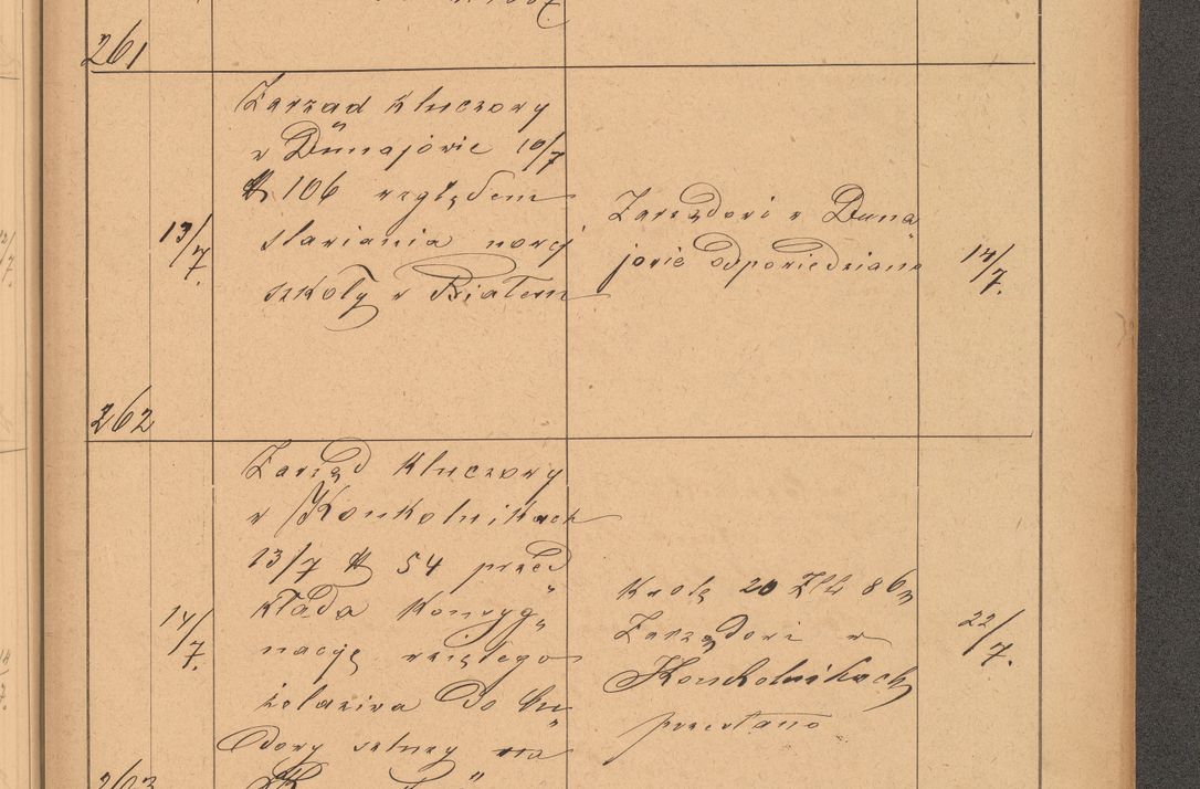Zdjęcie nr 75 dla obiektu archiwalnego: Protokół czynności na rok 1887. Zarząd główny dóbr stoł. Arcybiskupstwa Lwowskiego o.ł.