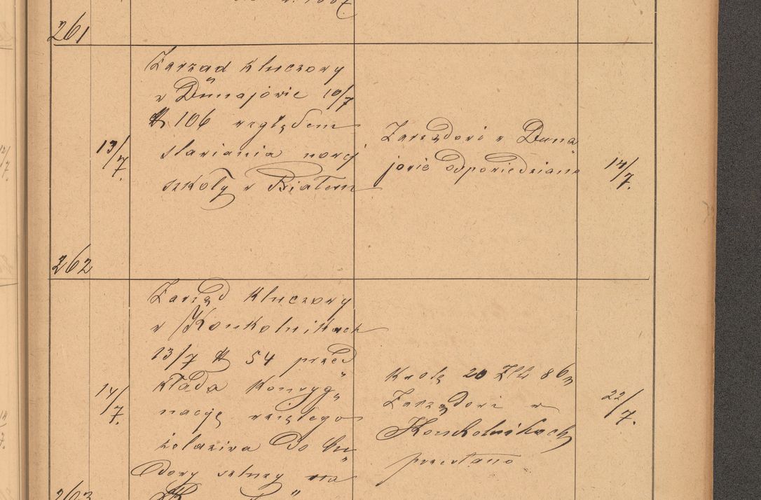Zdjęcie nr 73 dla obiektu archiwalnego: Protokół czynności na rok 1887. Zarząd główny dóbr stoł. Arcybiskupstwa Lwowskiego o.ł.