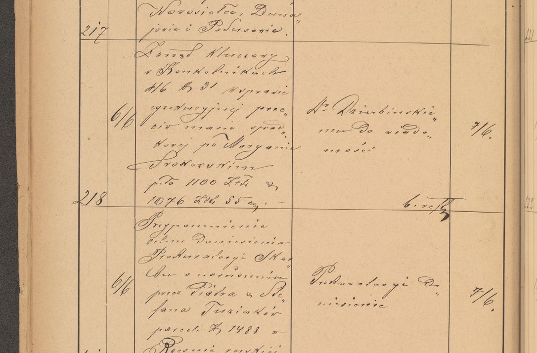 Zdjęcie nr 62 dla obiektu archiwalnego: Protokół czynności na rok 1887. Zarząd główny dóbr stoł. Arcybiskupstwa Lwowskiego o.ł.