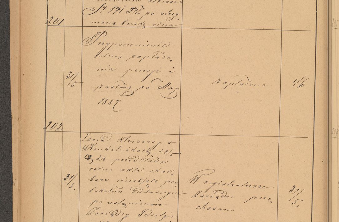 Zdjęcie nr 58 dla obiektu archiwalnego: Protokół czynności na rok 1887. Zarząd główny dóbr stoł. Arcybiskupstwa Lwowskiego o.ł.