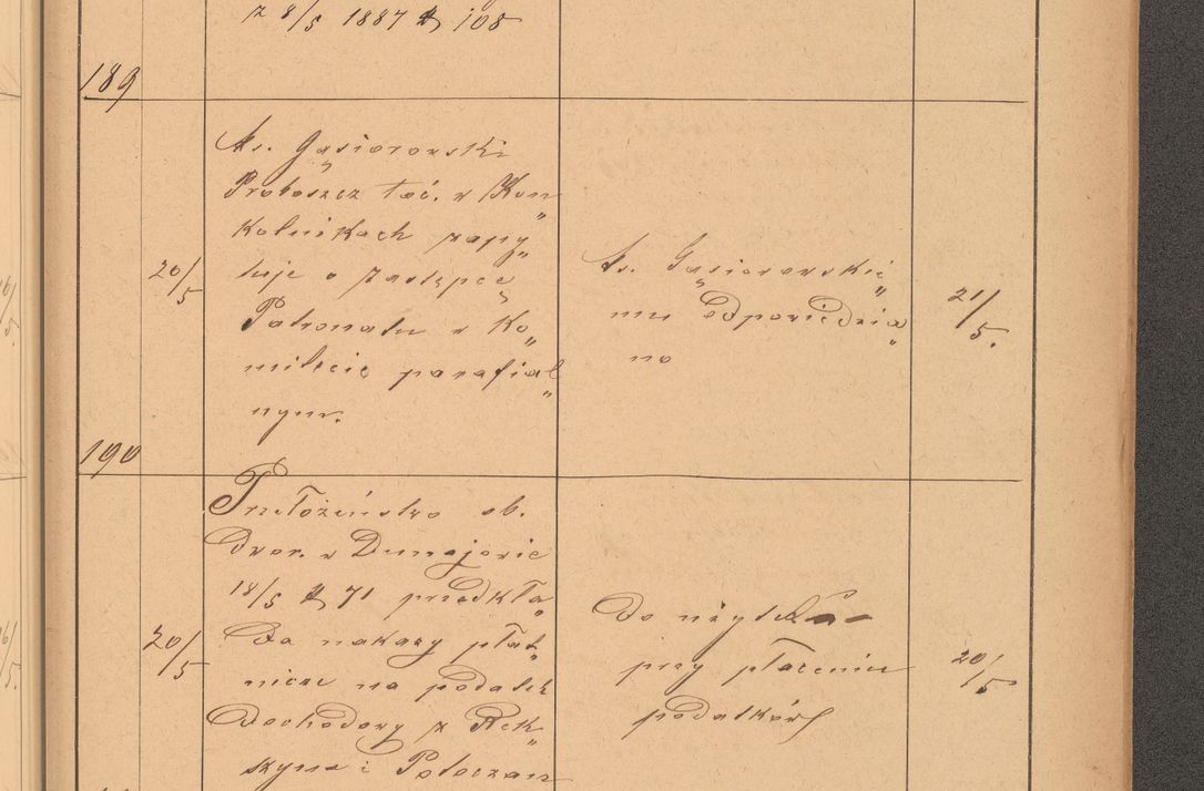Zdjęcie nr 55 dla obiektu archiwalnego: Protokół czynności na rok 1887. Zarząd główny dóbr stoł. Arcybiskupstwa Lwowskiego o.ł.