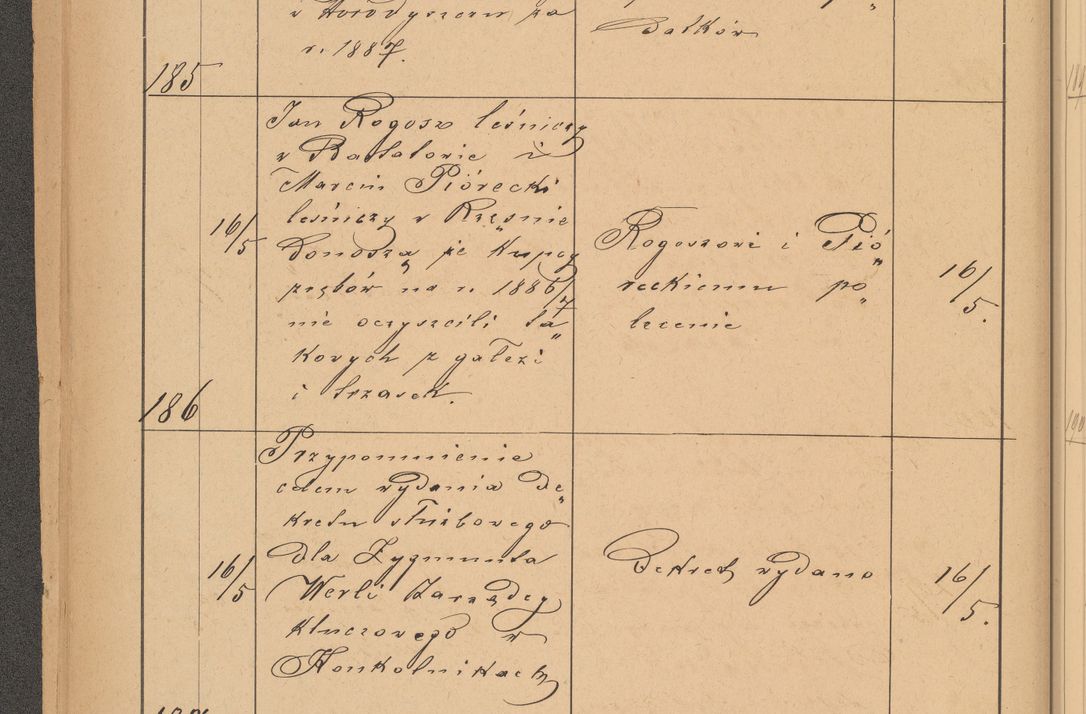 Zdjęcie nr 54 dla obiektu archiwalnego: Protokół czynności na rok 1887. Zarząd główny dóbr stoł. Arcybiskupstwa Lwowskiego o.ł.