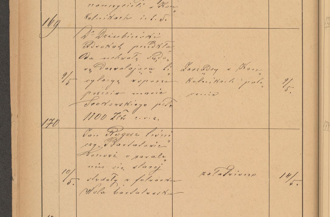 Zdjęcie nr 50 dla obiektu archiwalnego: Protokół czynności na rok 1887. Zarząd główny dóbr stoł. Arcybiskupstwa Lwowskiego o.ł.