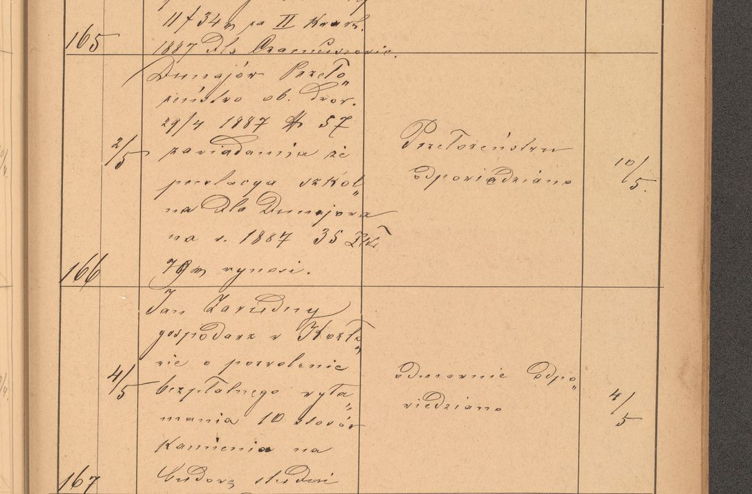 Zdjęcie nr 49 dla obiektu archiwalnego: Protokół czynności na rok 1887. Zarząd główny dóbr stoł. Arcybiskupstwa Lwowskiego o.ł.