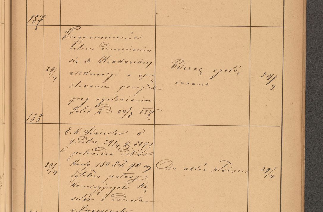 Zdjęcie nr 47 dla obiektu archiwalnego: Protokół czynności na rok 1887. Zarząd główny dóbr stoł. Arcybiskupstwa Lwowskiego o.ł.